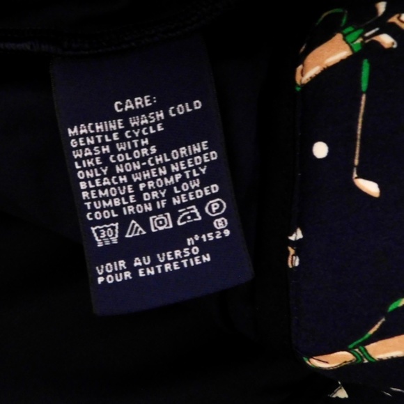 RALPH LAUREN GOLF Magnolia Skort Belmont Print Navy Blue Golfing Active Size 2 - Picture 10 of 11